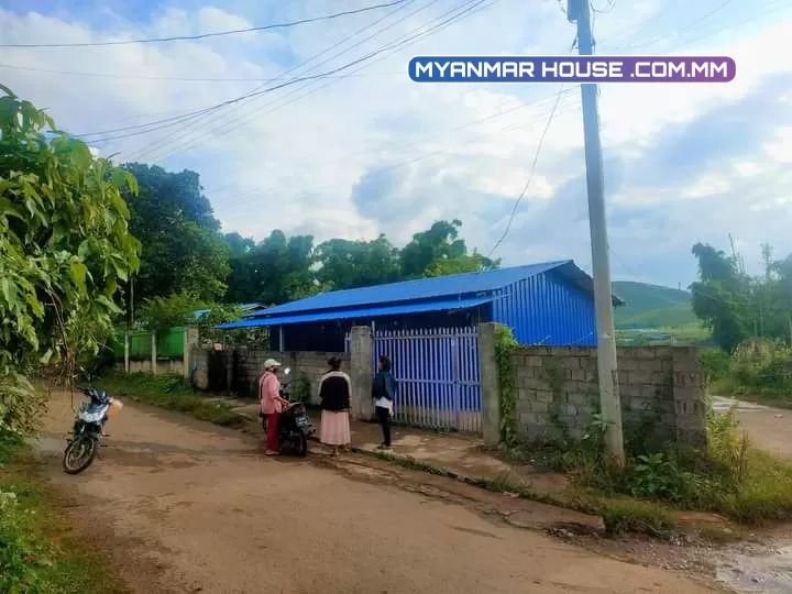 အိမ်ဝိုင်းမြေလေး ရောင်းပါမယ်ရှင့်  (105) မိုင် ရွာမ အဝင်လေးမှာပါ