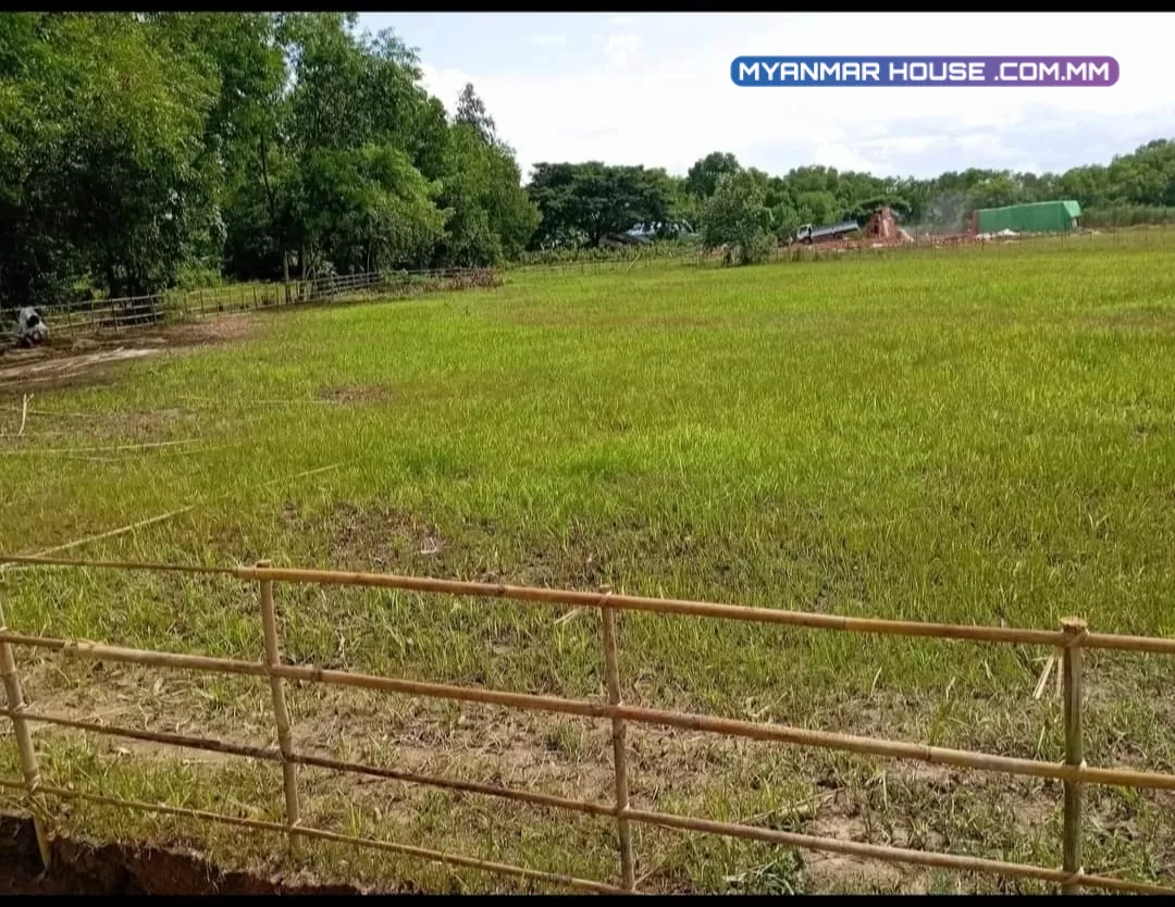 မှော်ဘီမြို့နယ်၊ နည်းပညာတက္ကသိုလ်(GTC)အနီး တိုးဂိတ်အကျော် မြို့ချောင်းလမ်းဆုံကနေ (၂) မိနစ် (၃) မိနစ်ပဲဝင်ရပါတယ်၊ ခြံကွက်များရောင်းရန်ရှိပါသည်။
