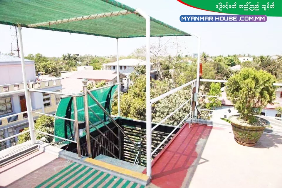 မြောက်ဒဂုံမြို့နယ် ဘေလီတံတားအဆင်းမှာ တည်ရှိပြီးတော့ နေရာအချက်အချာကျတဲ့ Steel Structure (3) ထပ်တိုက်လှလှလေး ရောင်းမယ်