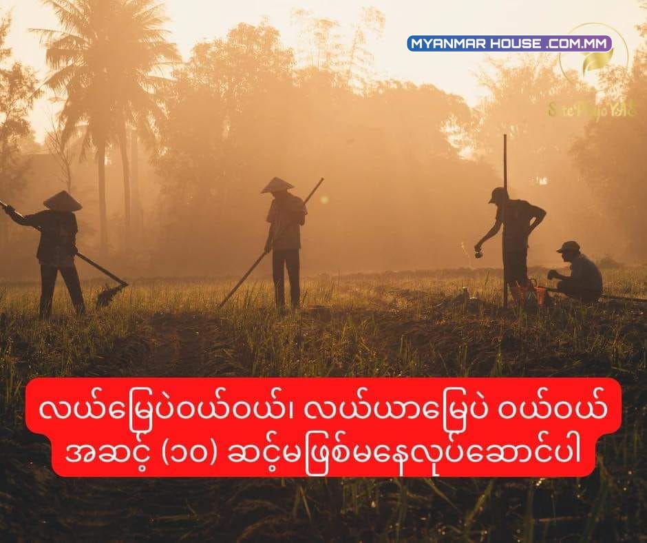 လယ်မြေပဲဝယ်ဝယ်၊ လယ်ယာမြေပဲ ဝယ်ဝယ် အဆင့် (၁၀) ဆင့် မဖြစ်မ ေနလုပ်ေဆာင်ပါ