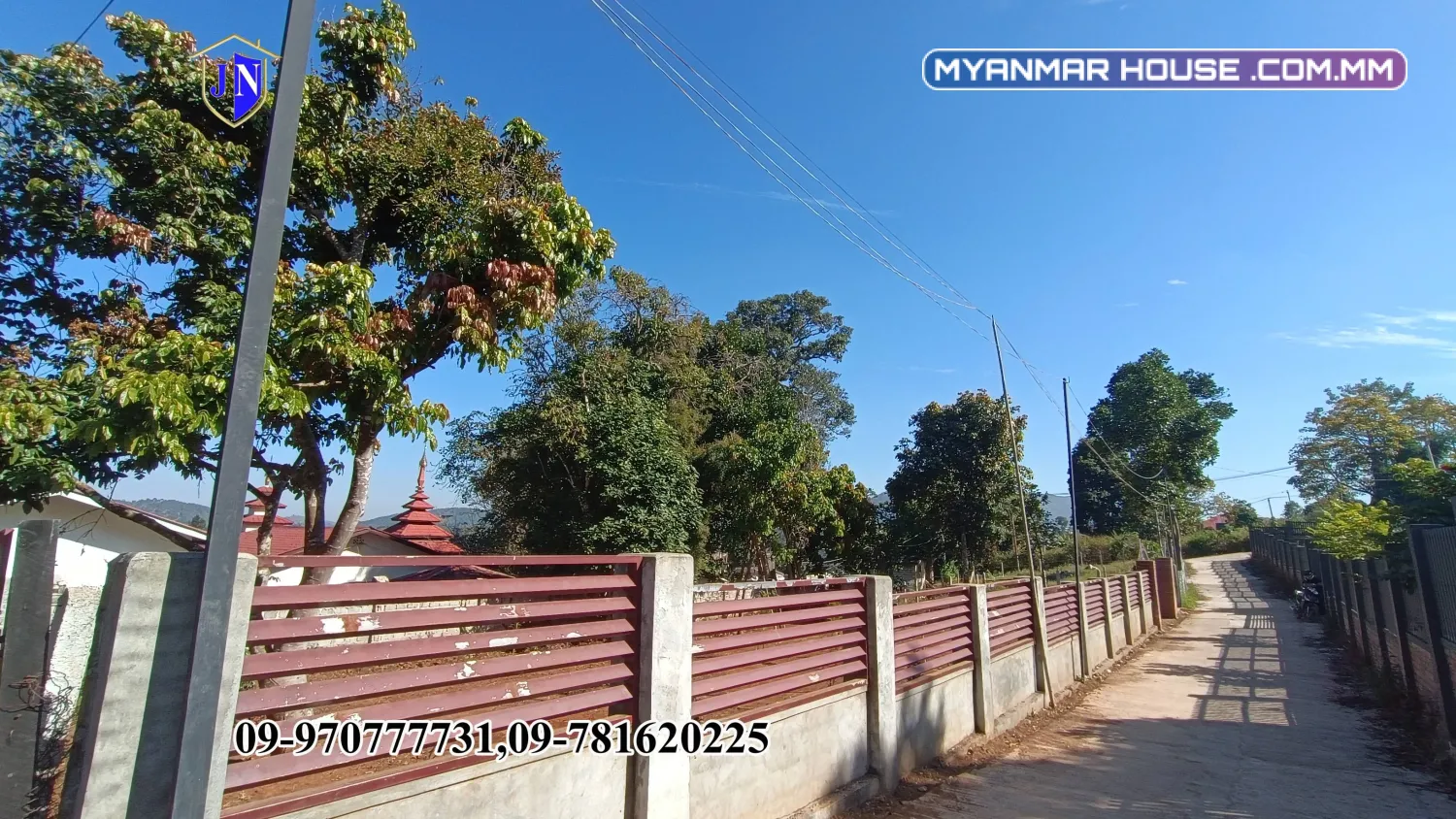  ကလောမြို့ကရှုခင်းသာပြီး ပတ်ဝန်းကျင်ကောင်းတဲ့ခြံကွက်