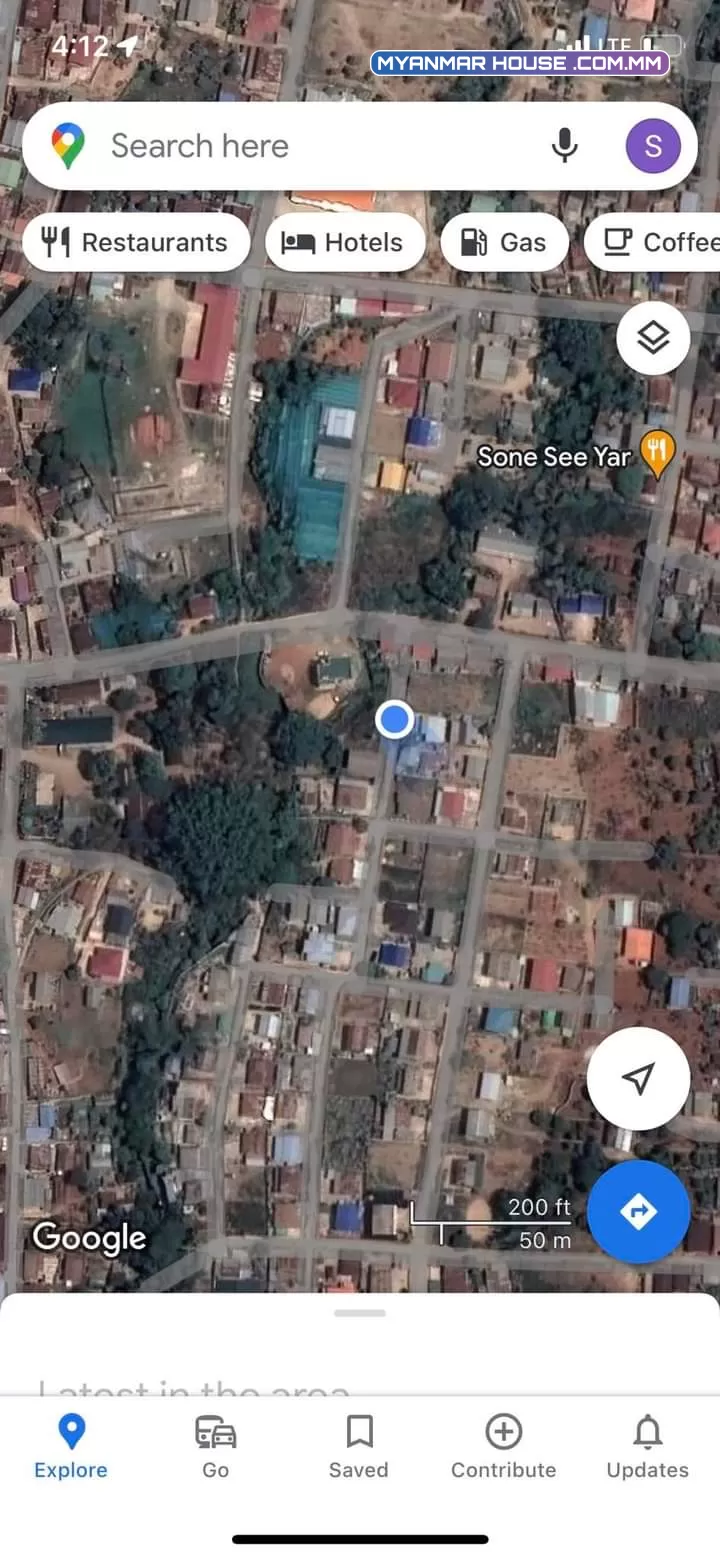 ဟိုပုံးၿမိဳ့ ၿမိဳ့ဦးရပ္ကြက္  ေပ 50'x60'  အိမ္ ပါ ပတ္ကားအိမ္ သာ ေရးမီးအစုံ  💸$170  📞 09428226520