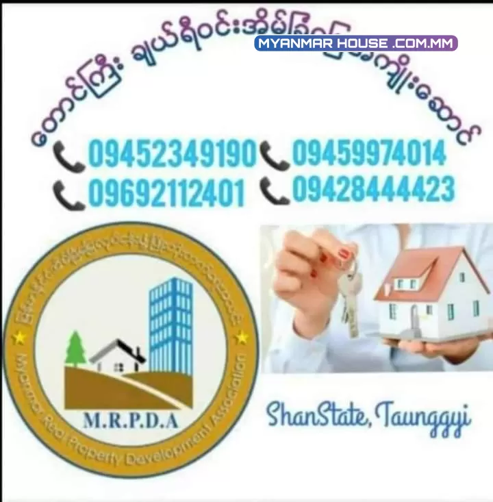 တောင်ကြီးမြို့ ဘုရားဖြူရပ်ကွက်  ဓမ္မဥယျာဉ် ဘုန်းကြီးကျောင်းအနောက်  မြေကွက်လွတ် အုတ်တံတိုင်းခက်ပီး  ပေ(60 × 60)/ဈေး 950 