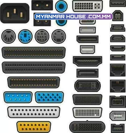 computer motherboard ပေါ်ရှိ connector port များ အကြောင်း ( hard ware ပိုင်းဆိုင်ရာ)